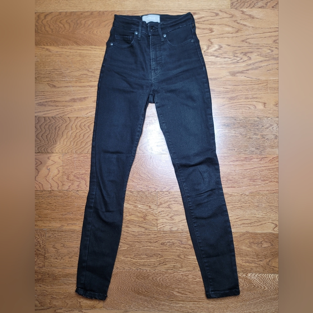 Everlane High Rise Skinny Jeans Black Size 23